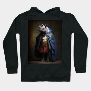 Royal Portrait of a Rhinoceros Hoodie